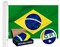 G128 Brazil (Brazilian) Flag | 3x5 feet | Double Sided Embroidered 210D Indoor/Outdoor, Brass Grommets, Heavy Duty Polyester